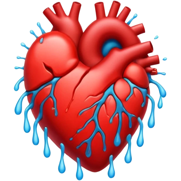 red beating heart emoji