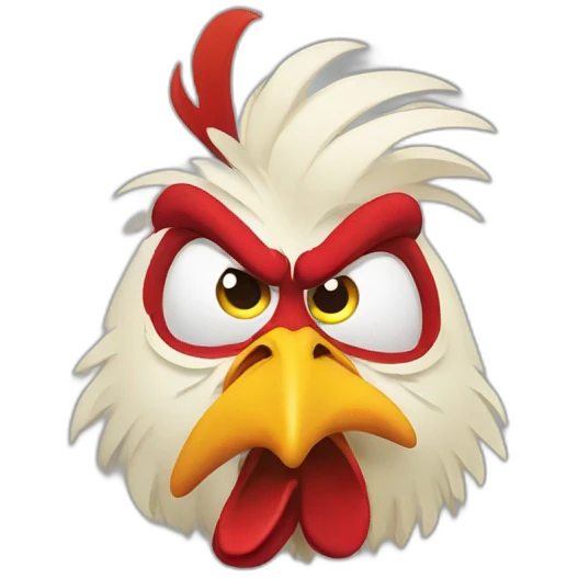 angry rooster emoji