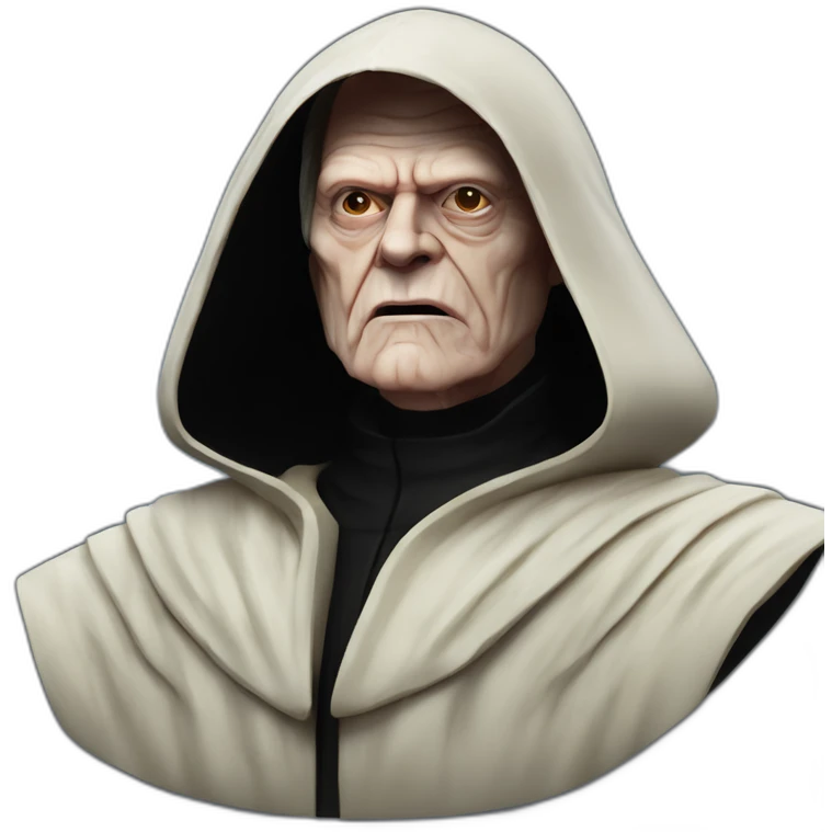 Sexy Emperor Shiev Palpatine (scarred and deformed, black hood, robe) Star Wars The return of the jedi emoji