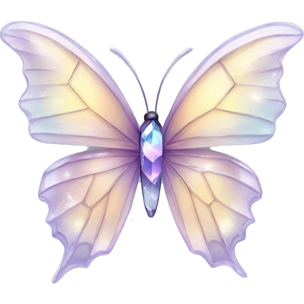 crystal butterfly emoji