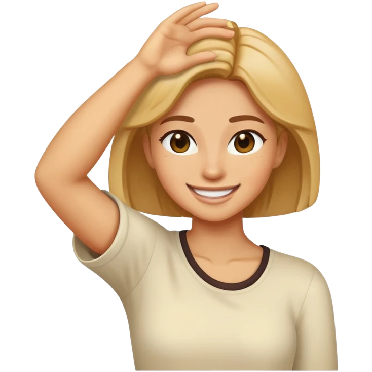 Woman dabbing emoji