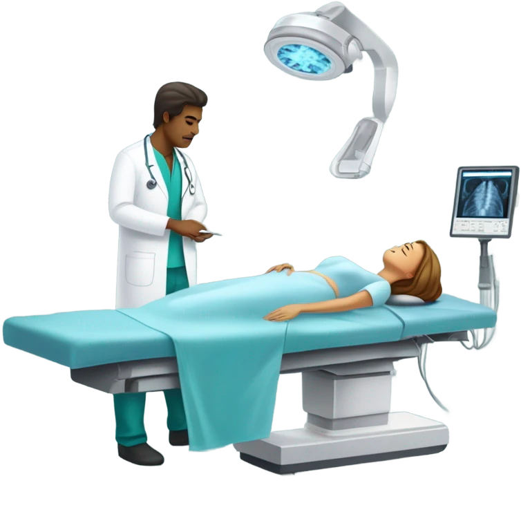 Male-Radiologist-performing-mri-to-woman emoji