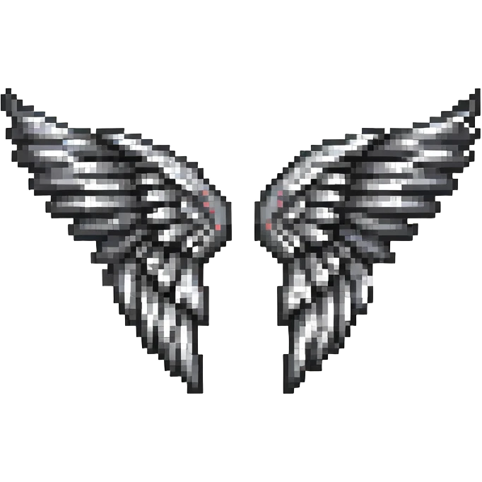 black angel wings emoji