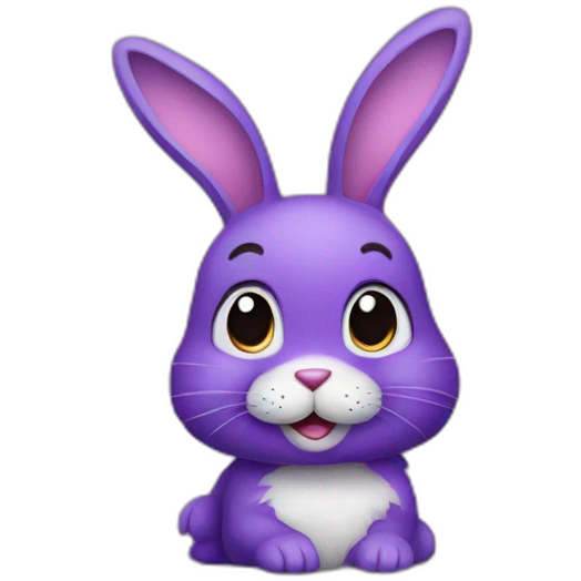 purple bunny emoji