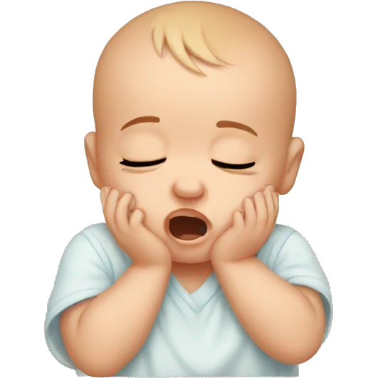 Crying baby emoji