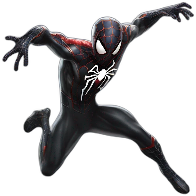 symbiote spiderman flying movie emoji