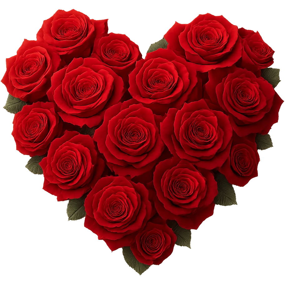 rose heart,, remove background emoji
