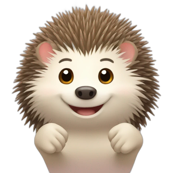 hedgehog high five 2 emoji