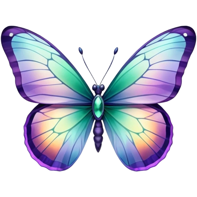 Iridescent Fluorite butterfly emoji