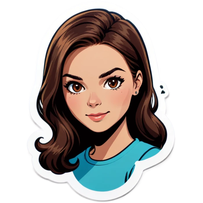woman with brown hair emoji
