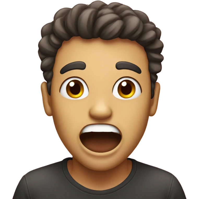 Face with mouth open emoji