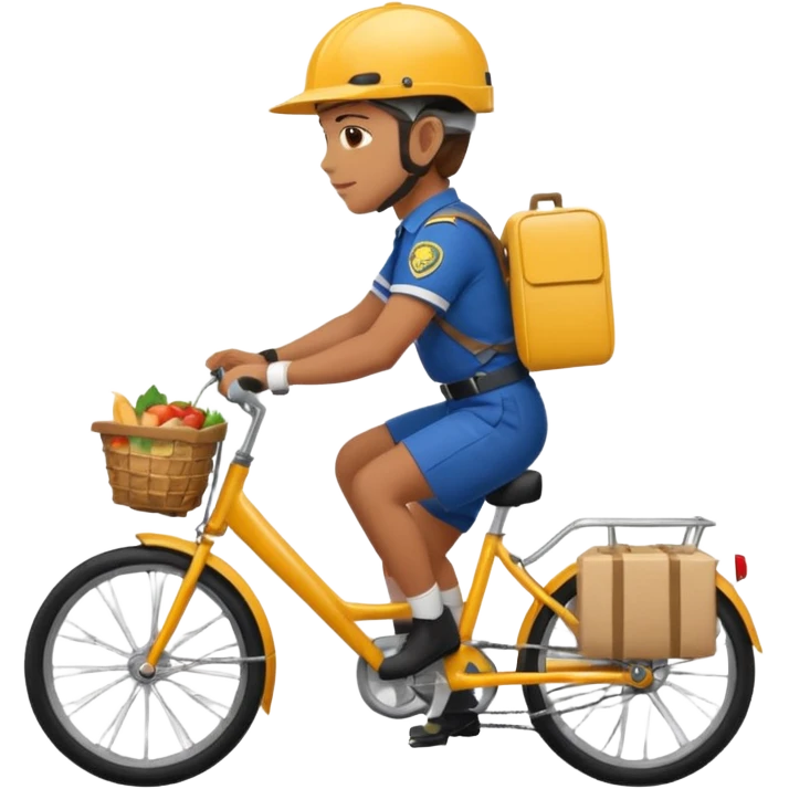 bike food delivery person emoji