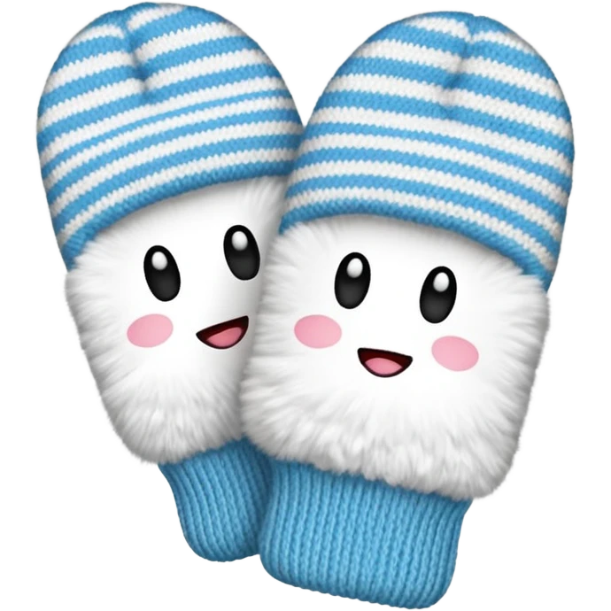 A white mittens emoji