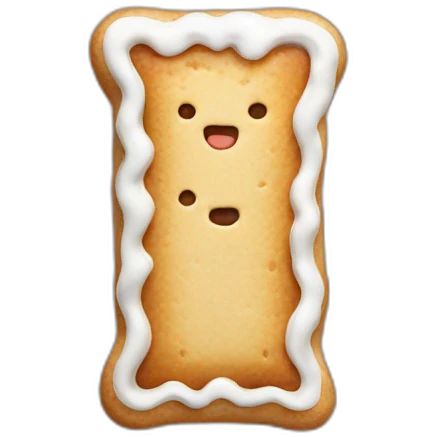 biscotte with white liquid emoji