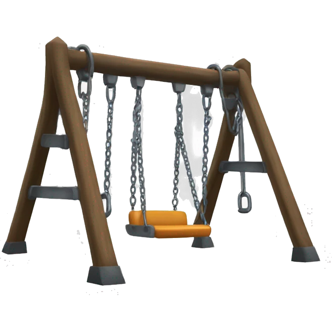 Metal swing set emoji