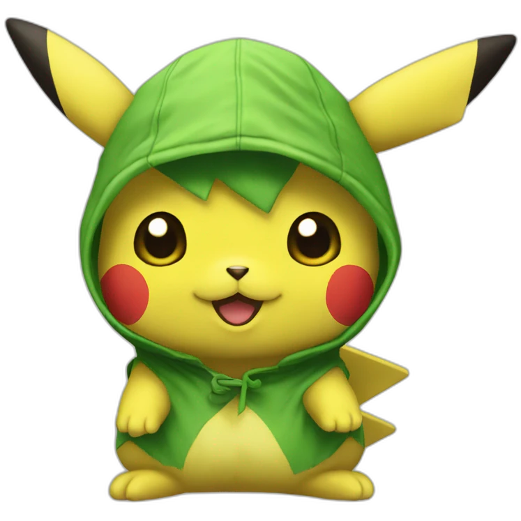 Green pikachu emoji