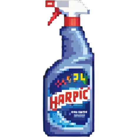 bottle of Harpic toilet cleaner emoji