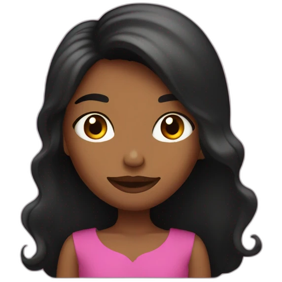 mujer con pelo negro y pestañas y uñas largas dando un corazón emoji