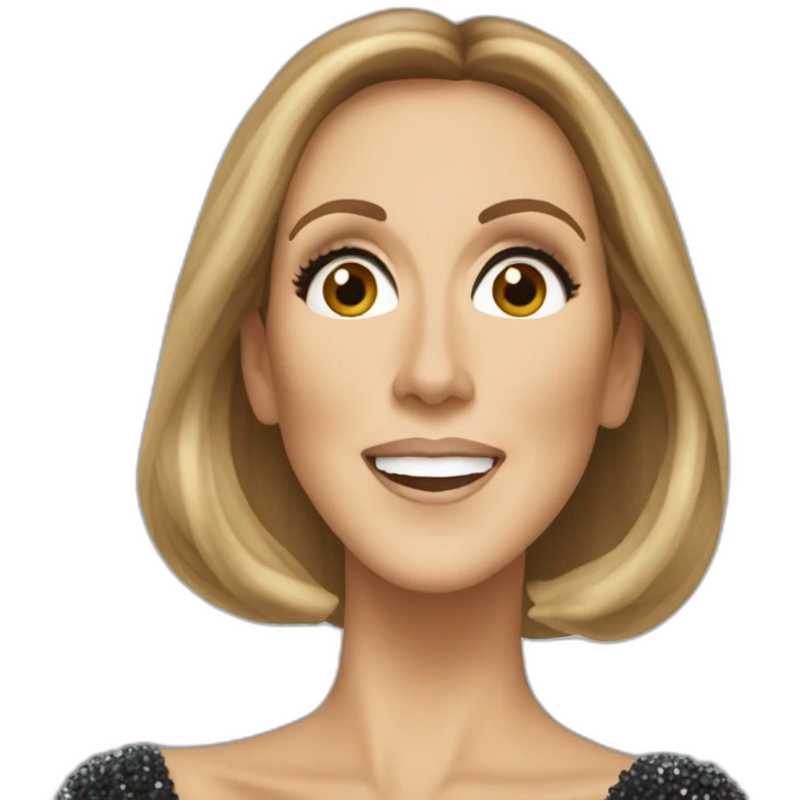 Céline Dion singing emoji