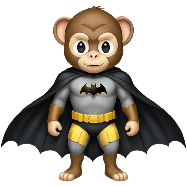 Batman monkey on the porch emoji
