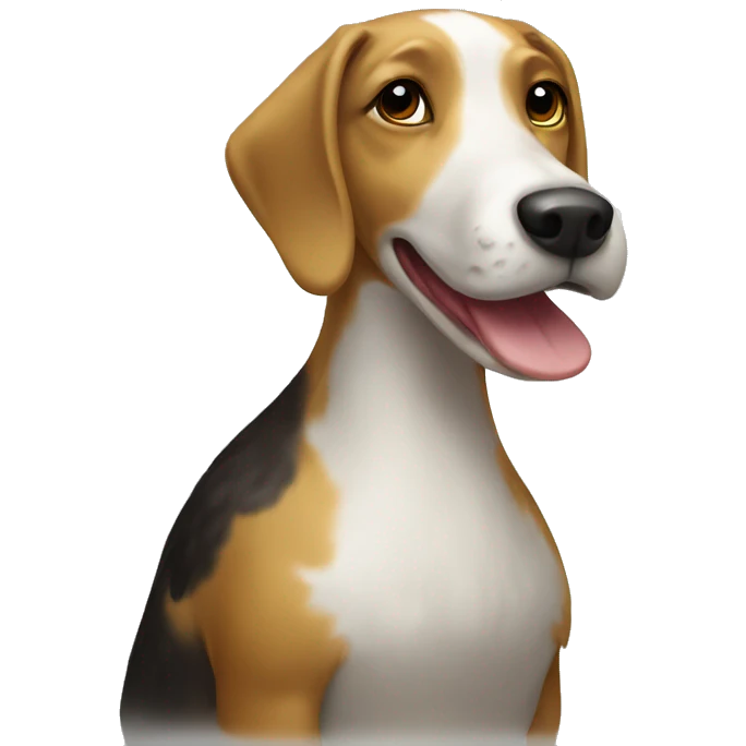 Duck in a form of dog emoji