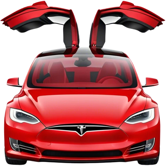 Tesla Model S - Tesla (Model Year: 2022) (Iconic colour: Red) emoji