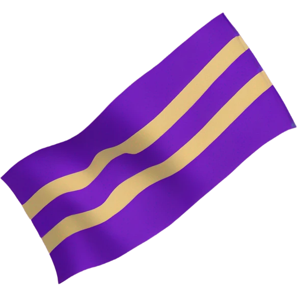 Intersex pride flag with yellow background and purple circle in the middle  emoji