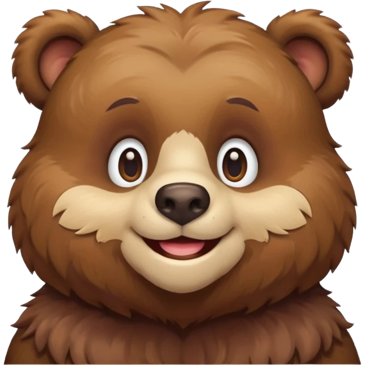 웃고 있는 곰 emoji