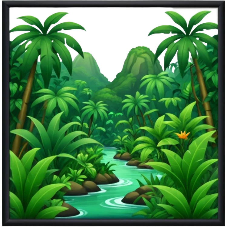 hintergrund dschungel emoji