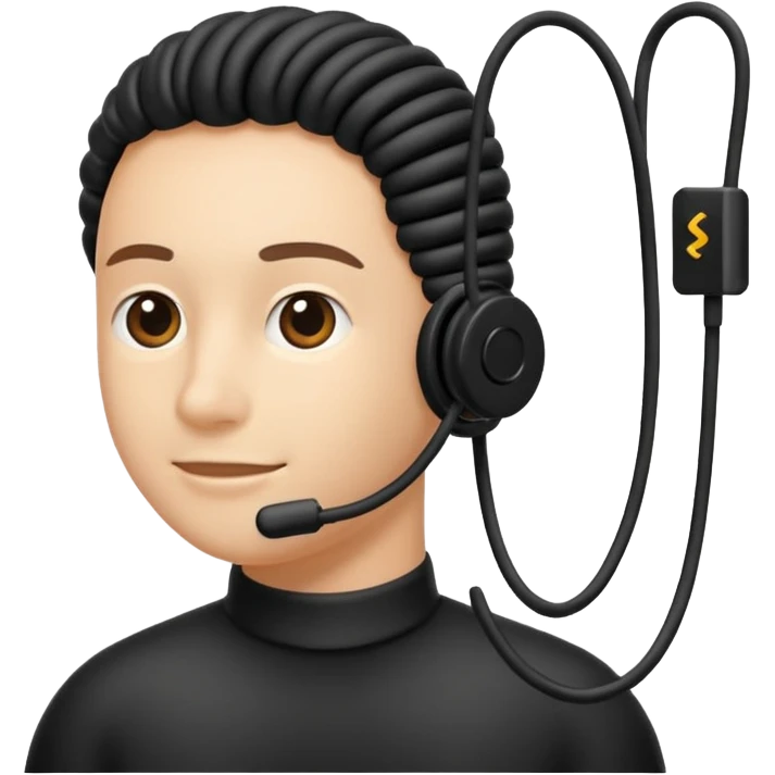 neckband with wire emoji