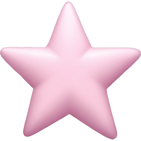 pastel pink star emoji