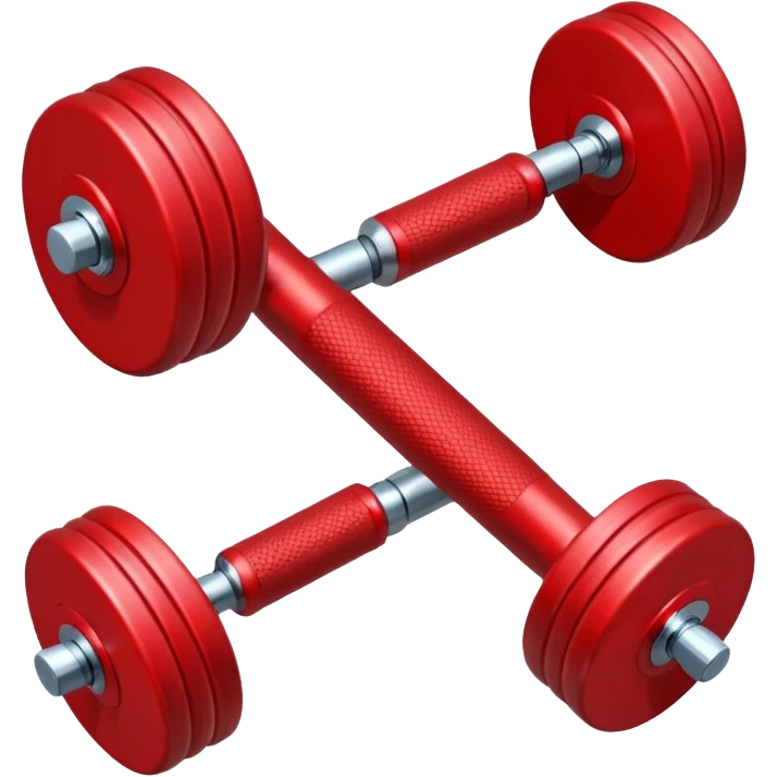 one red dumbbell emoji