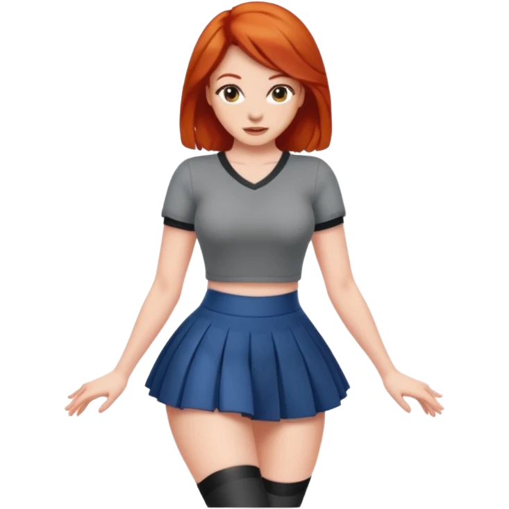 Red head lady twerking emoji