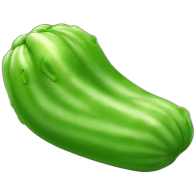 Having cucumbber close to my bottom emoji