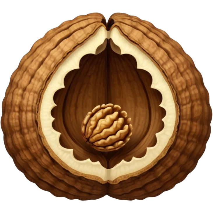 One Walnut Shell! Juglandaceae emoji