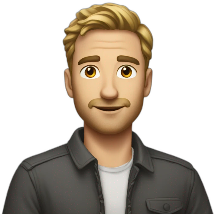 Homme cris heureux emoji