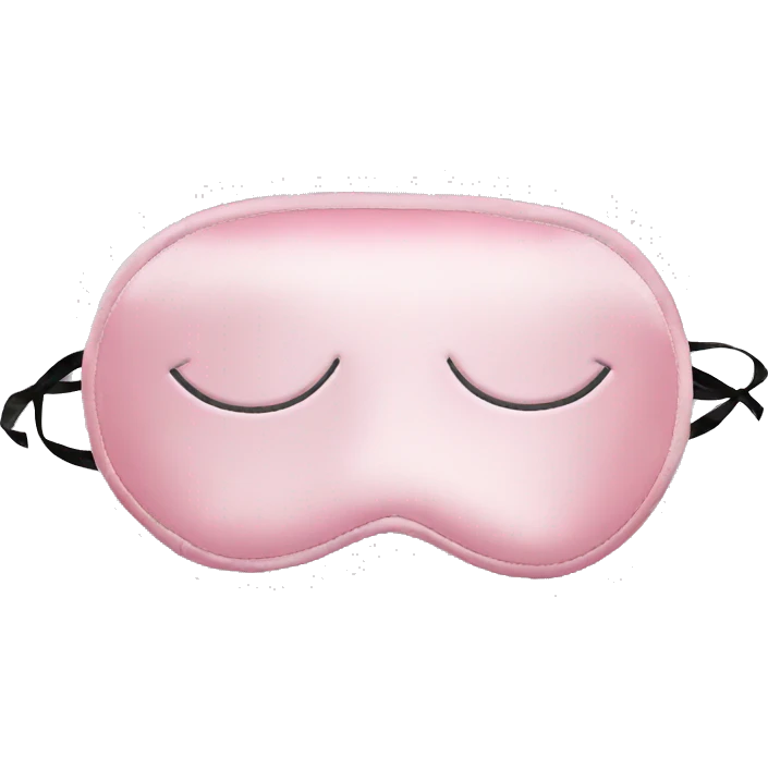 Light Pink Satin Sleep Mask emoji