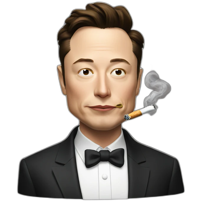 Elon musk smoking emoji