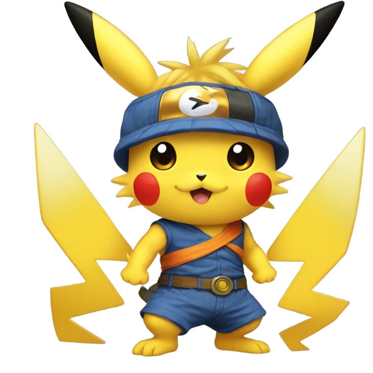 Pikachu fusion goku emoji