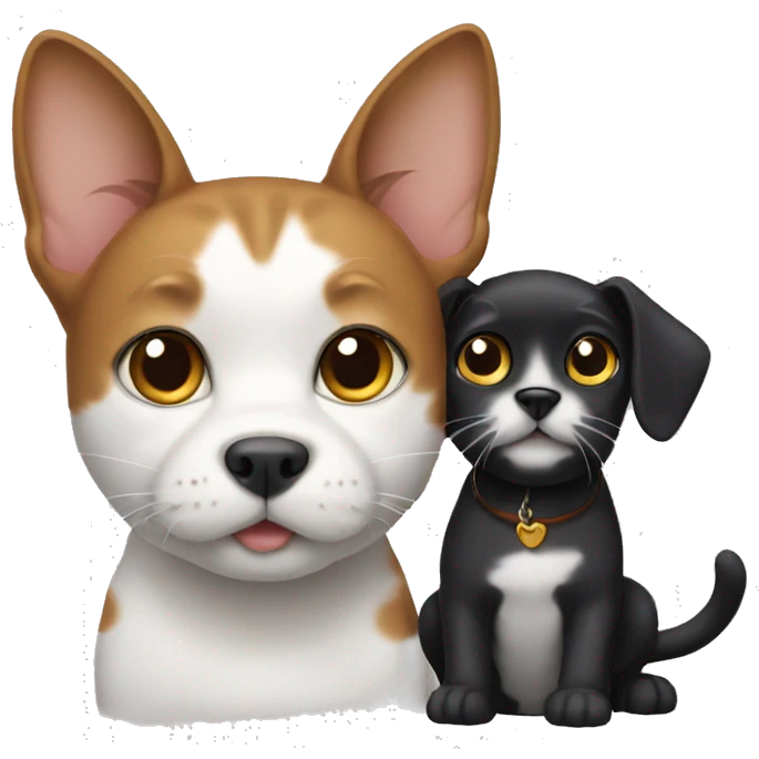 cat and dog emoji