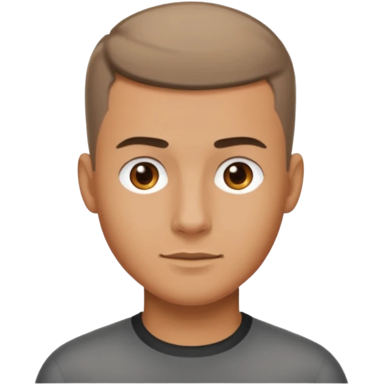 crew cut shorter hair emoji