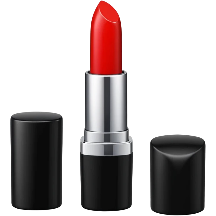 lipstick emoji, with black casing emoji