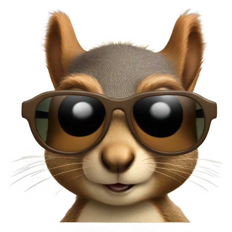 Squirrel wearing sunglasses  emoji