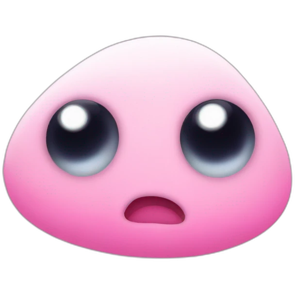 Cute blob with eyes emoji