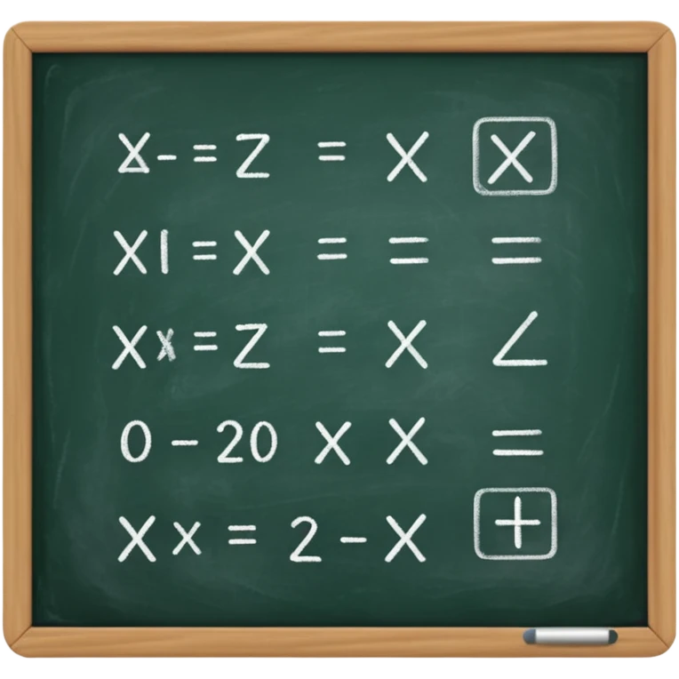math formula on a chalkboard emoji