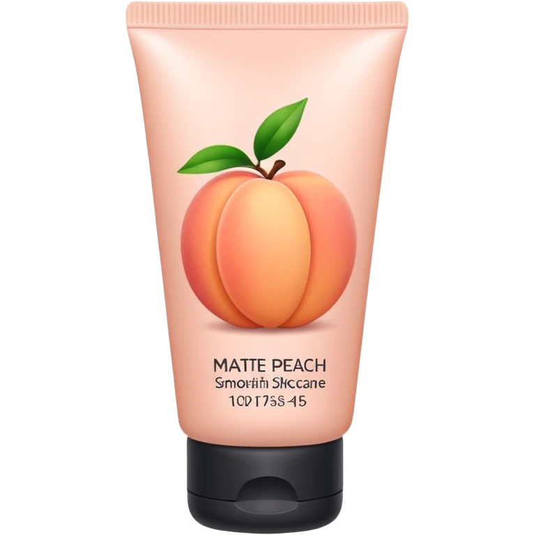 solid color light pinkish peach plain skincare tube emoji