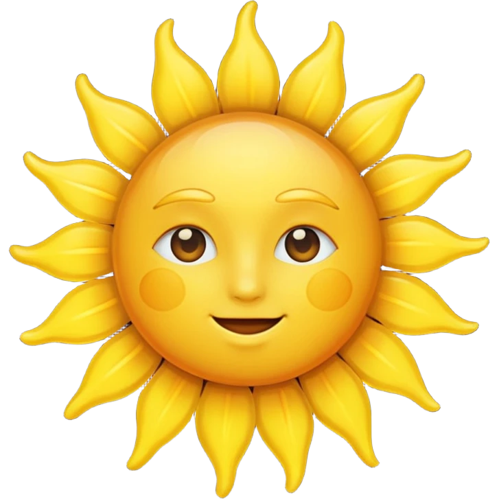 A sun emoji