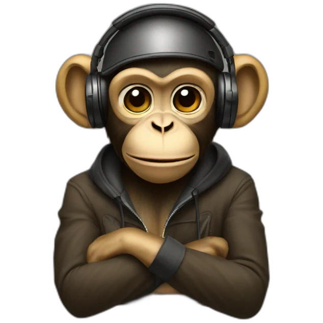 dj monkey  emoji