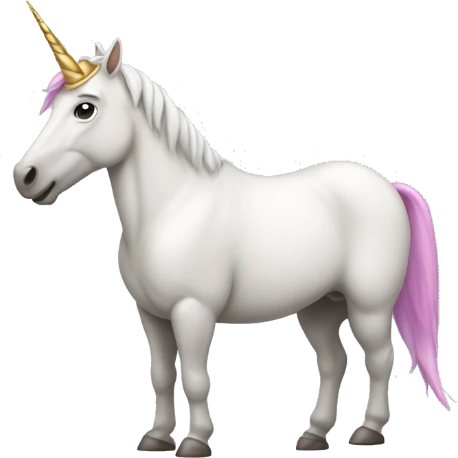 Unicorn wearing a flat cap emoji