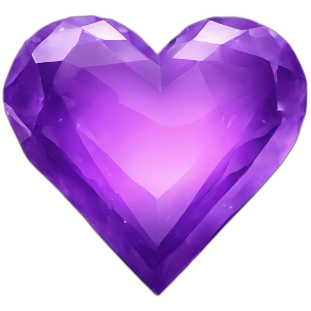 Amethyst-colors-heart emoji